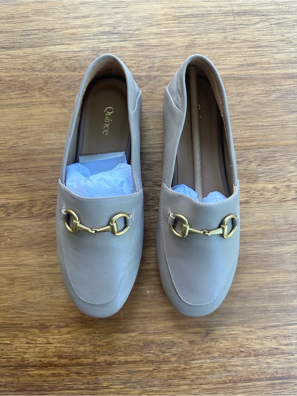 NWOT Quince Italian Leather Horsebit Loafer In Soft Brown Size 6 - Picture 7 of 9